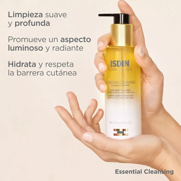Essential Cleansing Aceite limpiador facial oil-to-milk ISDIN - Image 3