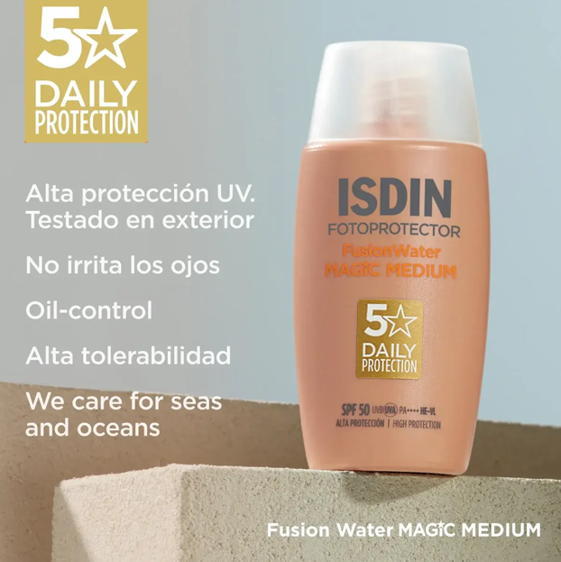 Fotoprotector Fusion Water Magic Medium Frasco X 50ml - Image 2
